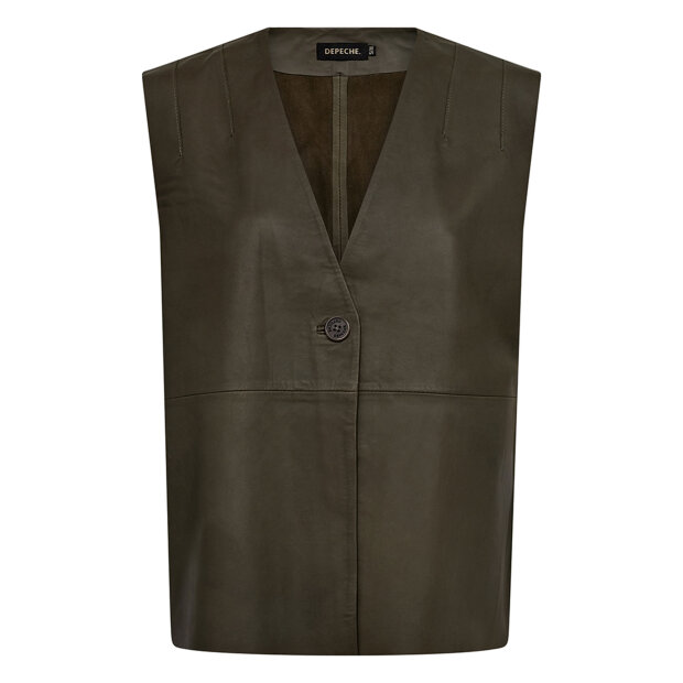 DEPECHE - LUCINDIA VEST | KHAKI