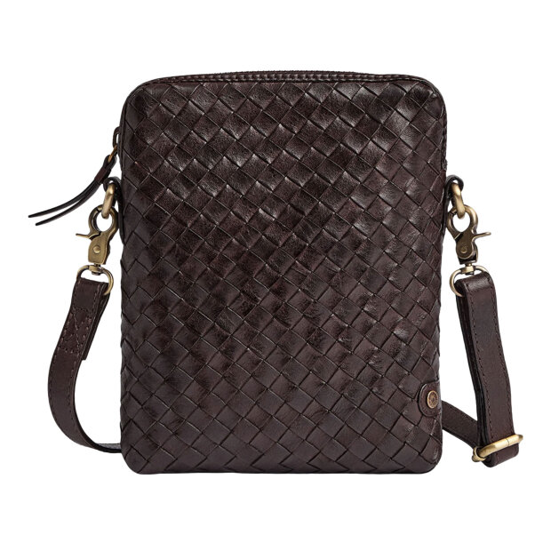 DEPECHE - SOFYA MOBILE BAG | DARK BROWN