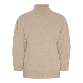 BTF CPH - MARIE PURE CASHMERE PULLOVER | BEIGE MELANGE