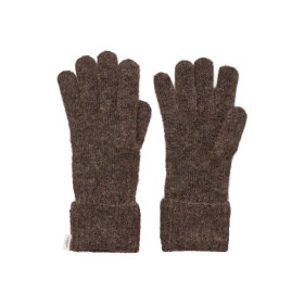 BECK SØNDERGAARD - ALPACA-WOOL GLOVE | HOT FUDGE BROWN