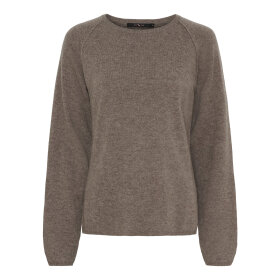 BTF CPH - MIA CASHMERE PULLOVER | ASH BROWN MELANGE