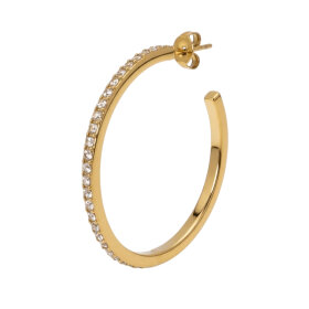 JANE KØNIG - OLYMPIA HOOP WITH STONES 27 | FORGYLDT