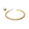 JANE KØNIG - OLYMPIA HOOP WITH STONES 27 | FORGYLDT
