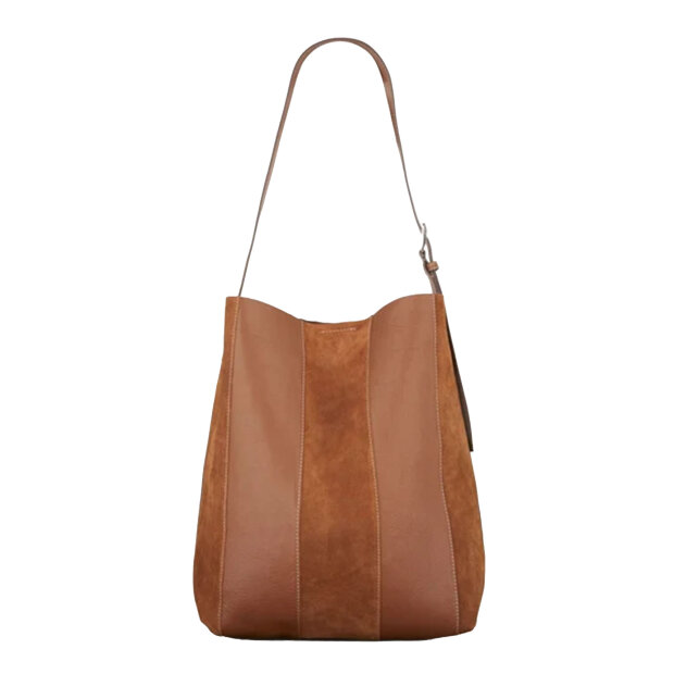 BECK SØNDERGAARD - MIXEL MAE BUCKLE BAG | COGNAC BROWN