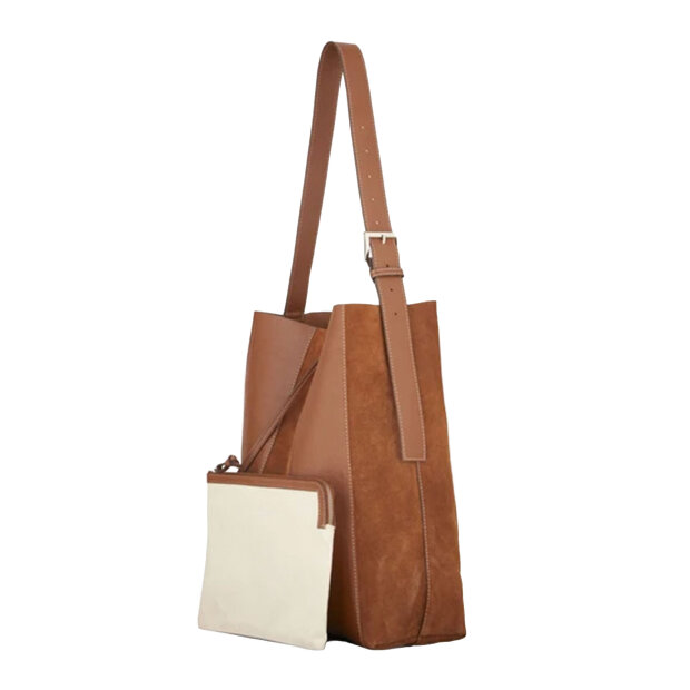 BECK SØNDERGAARD - MIXEL MAE BUCKLE BAG | COGNAC BROWN