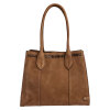 DEPECHE - MADRID HANDBAG | DARK TAN