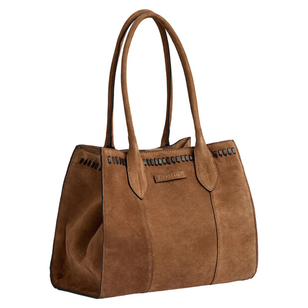 DEPECHE - MADRID HANDBAG | DARK TAN