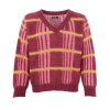 BLACK COLOUR - ERNA V-NECK JUMPER | BURGUNDY BLACK COLOUR - ERNA V-NECK JUMPER | BURGUNDY