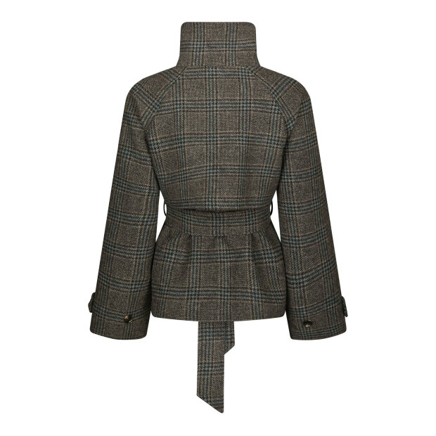NEO NOIR - MUNET CHECK JACKET | DARK GREY