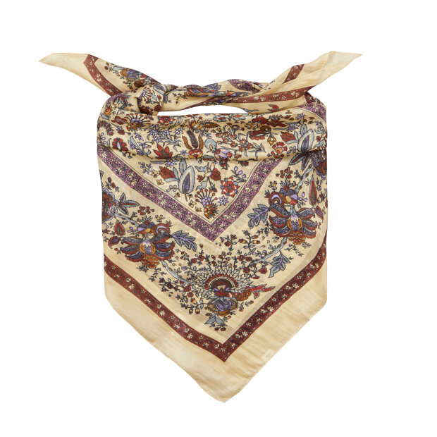 BECK SØNDERGAARD - TAPISFLORA TABY SIA SCARF | RUTABAGA WHITE