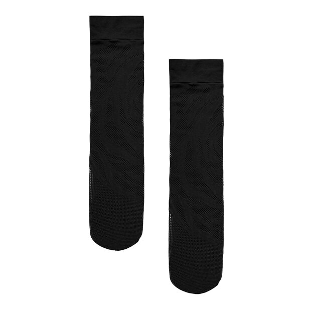 WOLFORD - ROSEBLOOM NET KNEE-HIGHS | BLACK