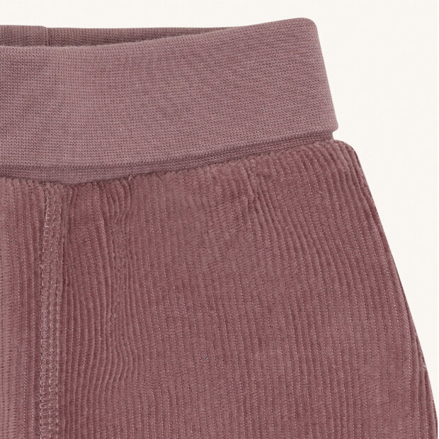 HUST AND CLAIRE - GABE VELOUR BUKSER | PLUM