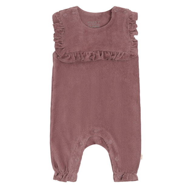 HUST AND CLAIRE - MEM VELOUR JUMPSUIT | PLUM
