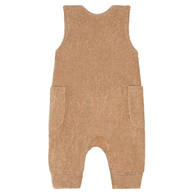 HUST AND CLAIRE - MEM VELOUR JUMPSUIT | BISCUIT