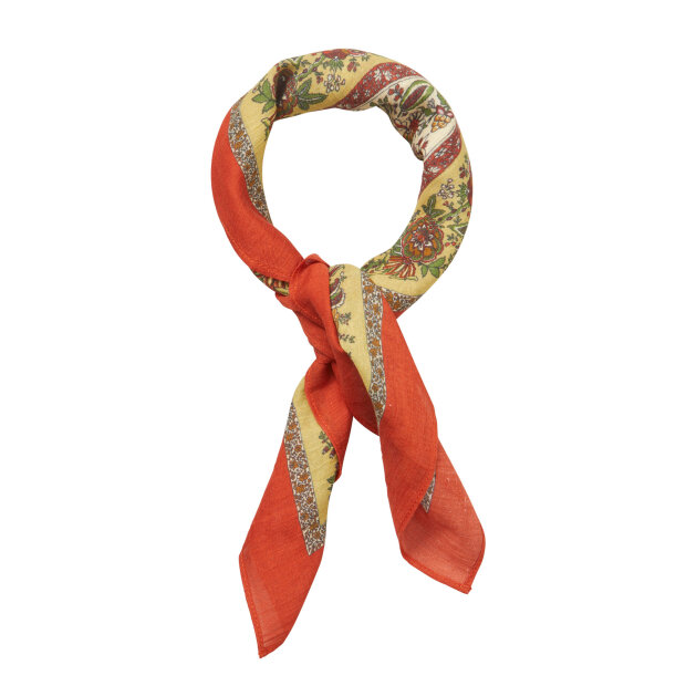 BECK SØNDERGAARD - TAPISFLORA COTTA SCARF | ROOIBOS ORANGE