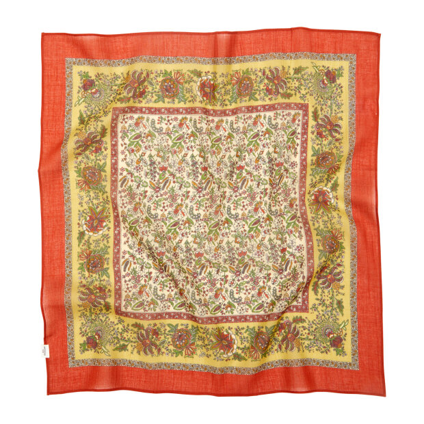 BECK SØNDERGAARD - TAPISFLORA COTTA SCARF | ROOIBOS ORANGE