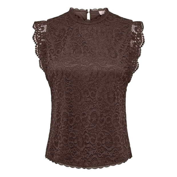 JDY - LOTAS S/L LACE TOP | BLACK OLIVE