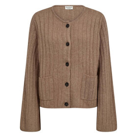 BRUUN & STENGADE - KASIMIRA REGULAR FIT STRIK | LIGHT BROWN