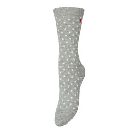 BECK SØNDERGAARD - DOTTED WOLA SOCK | GREY MELANGE BECK SØNDERGAARD - DOTTED WOLA SOCK | GREY MELANGE