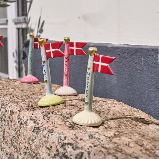 SPEEDTSBERG - KERAMIKFLAG TILLYKKE | GRØN FOD