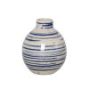 BORNHOLMS KERAMIKFABRIK - BUBBLE VASE | BLUE PINSTRIPE