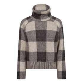 MOS MOSH - MAIJA CHECK KNIT | BLACK