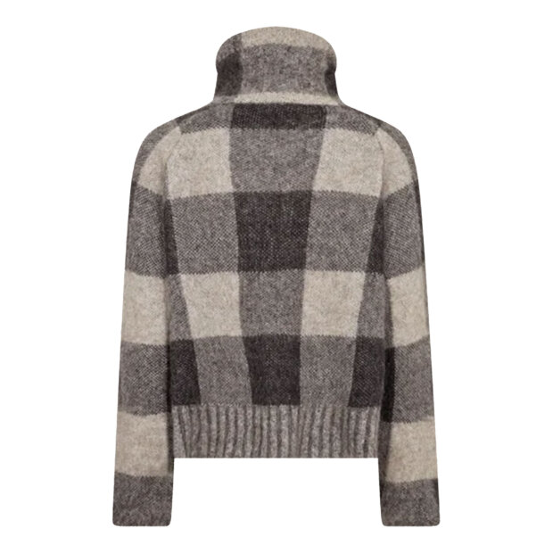 MOS MOSH - MAIJA CHECK KNIT | BLACK