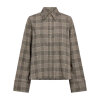 MOS MOSH - AYEN PRINC CHECK SHIRT | BLACK