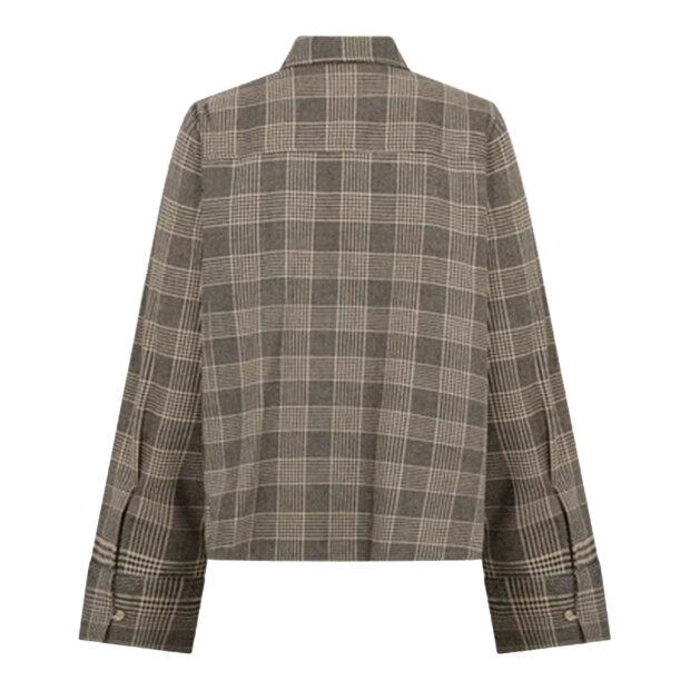 MOS MOSH - AYEN PRINC CHECK SHIRT | BLACK