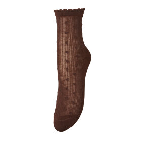 BECK SØNDERGAARD - DOTIA SHEER SOCK | CHOCOLATE BROWN