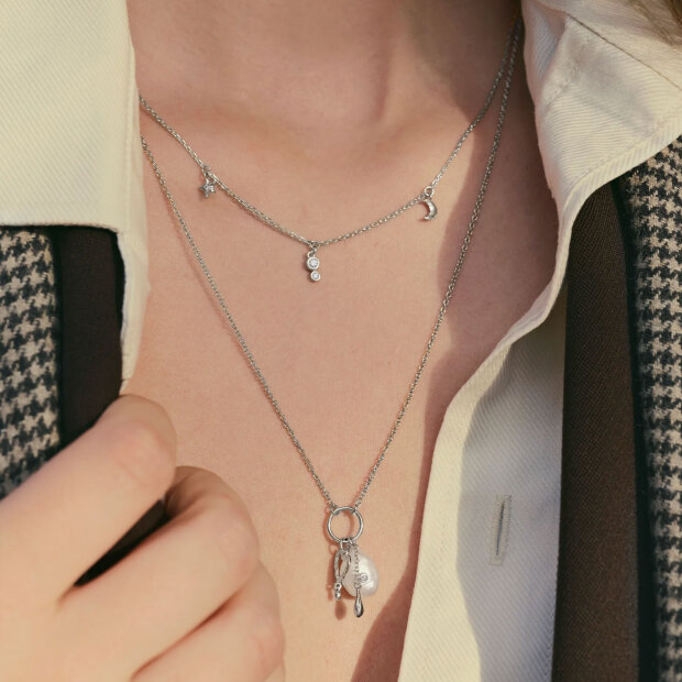 MAANESTEN - EMILY NECKLACE | SØLV