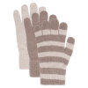 MINYMO - MAGIC GLOVES KNIT 3-PACK | FAWN MINYMO - MAGIC GLOVES KNIT 3-PACK | FAWN