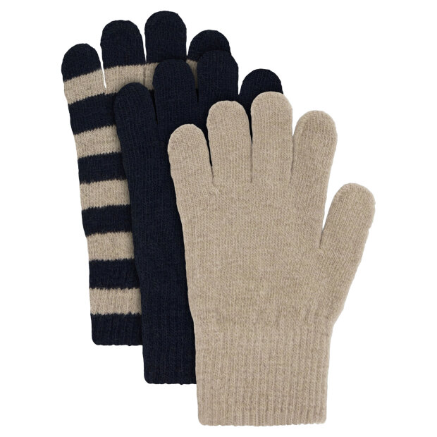 MINYMO - MAGIC GLOVES KNIT 3-PACK | DARK SAPPHIRE