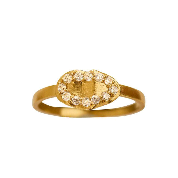 STINE A - KISS ME CLEO RING | FORGYLDT