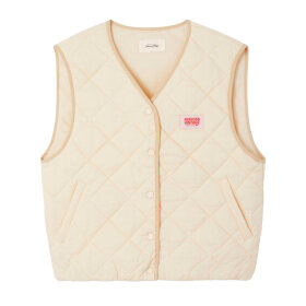 AMERICAN VINTAGE - YUPIBAM QUILTET VEST | CREME