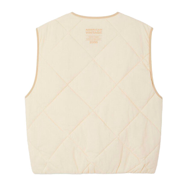 AMERICAN VINTAGE - YUPIBAM QUILTET VEST | CREME