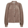 CO COUTURE - DAISY CORD SHIRT | WALNUT