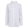 CO COUTURE - SOMO STRIPE FUNNEL NECK SHIRT | WHITE CO COUTURE - SOMO STRIPE FUNNEL NECK SHIRT | WHITE