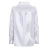 CO COUTURE - SOMO STRIPE FUNNEL NECK SHIRT | WHITE CO COUTURE - SOMO STRIPE FUNNEL NECK SHIRT | WHITE