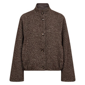CO COUTURE - SACHA BALLOON JACKET | DARK BROWN