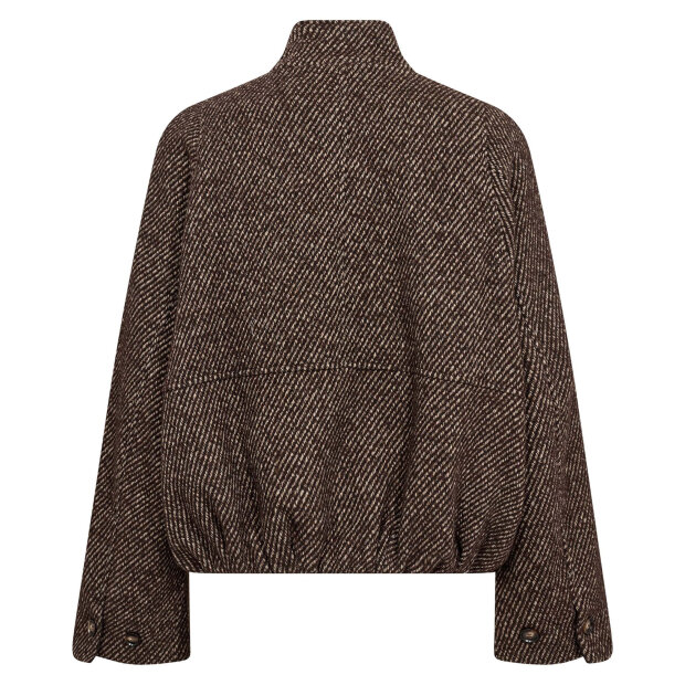 CO COUTURE - SACHA BALLOON JACKET | DARK BROWN