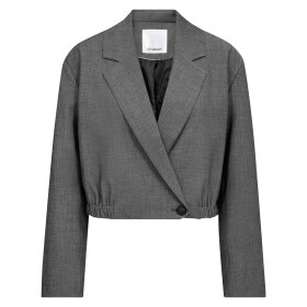 CO COUTURE - JACKY CROP BLAZER | MID GREY