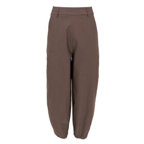 BLACK COLOUR - BEVERLY BARREL PANTS | ESPRESSO