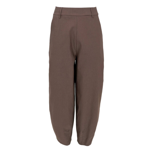 BLACK COLOUR - BEVERLY BARREL PANTS | ESPRESSO
