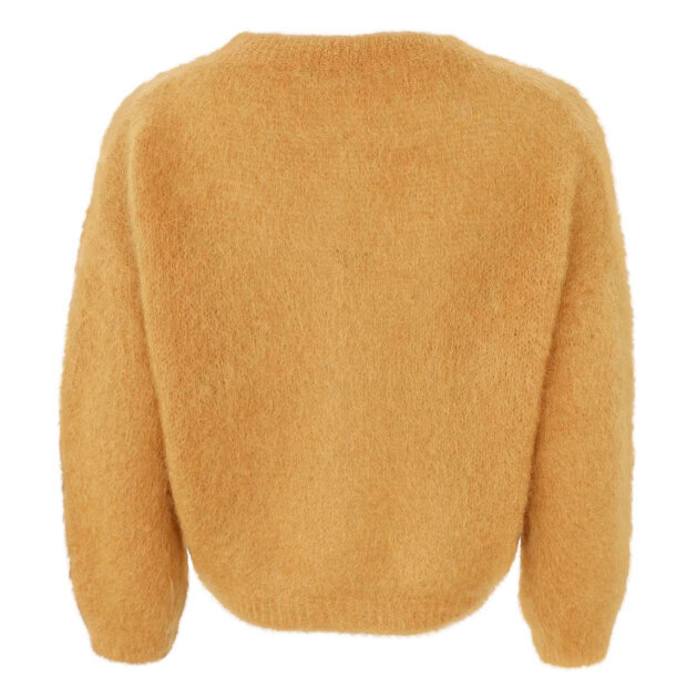 BLACK COLOUR - BJOERK KNIT CARDIGAN | MUSTARD