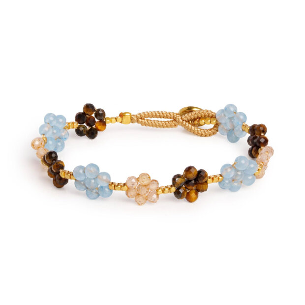 IBU JEWELS - LULU WANNIE BRACELET | MIX BROWN-BLUE