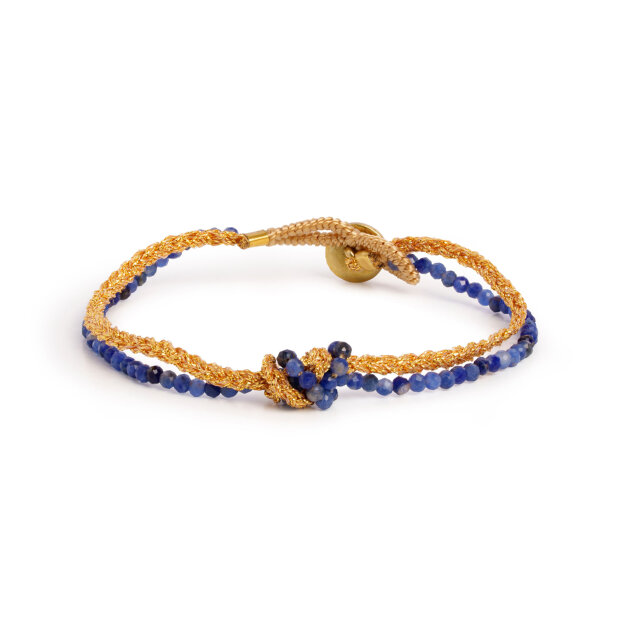 IBU JEWELS - LULU EDDY BRACELET | BLUE CHALCEDONY