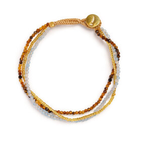IBU JEWELS - BRACELET LULU DUA | MIX BROWN-BLUE