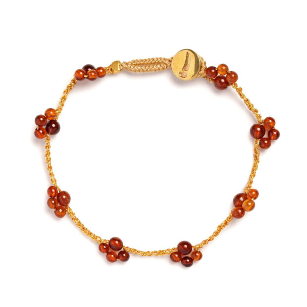 IBU JEWELS - BRACELET PIPPY PAW | BROWN GARNET