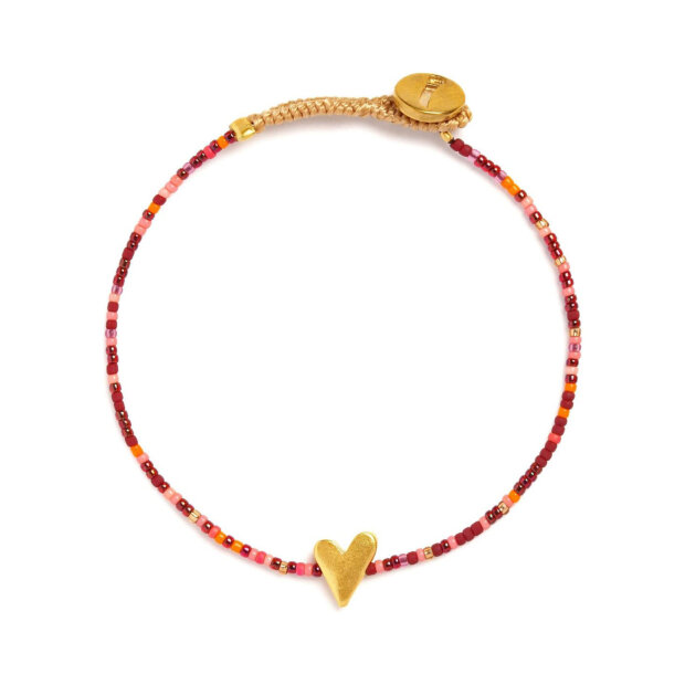 IBU JEWELS - BRACELET LULU HEART MIX | MIX MAROON